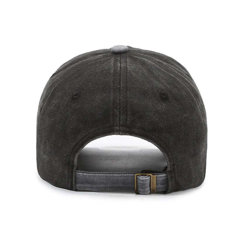 Maple leaf patch washed outdoor cotton baseball cap