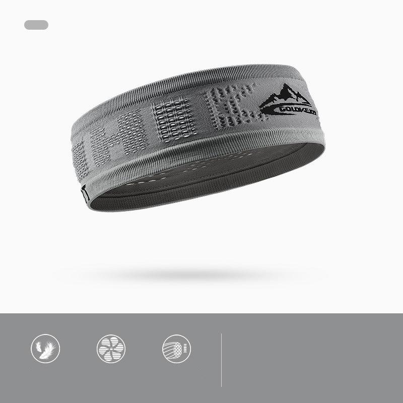 Outdoor running and fitness sweat wicking breathable high elastic headband