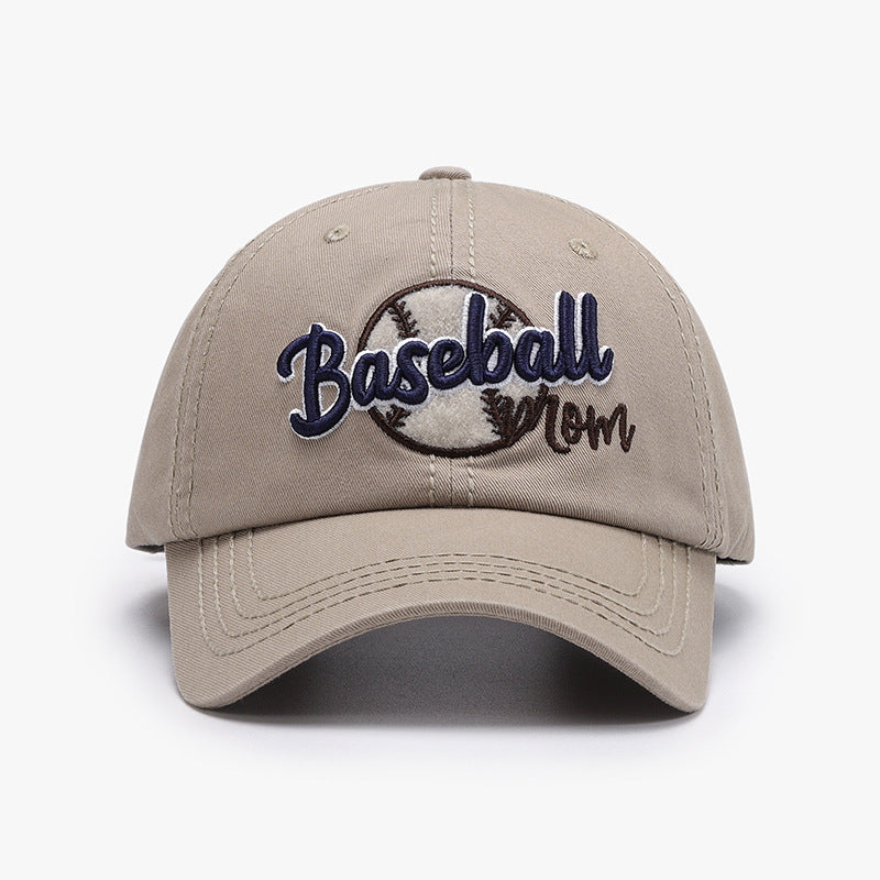 Three-dimensional embroidery curved brim baseball outdoor sun protection cap
