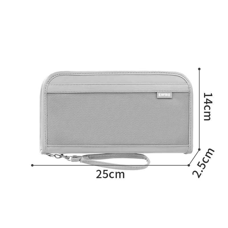 Travel Portable Anti-Theft Passport Bag with Coin & Document Holder