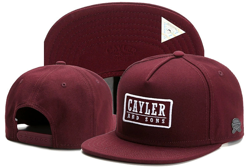 Classic Flat Brim Snapback Hat with Embroidered Front