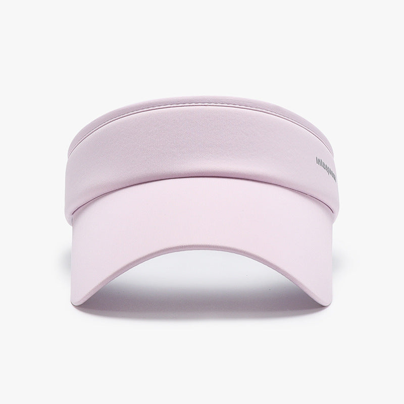 Anti-ultraviolet large brim running empty top sunshade cap