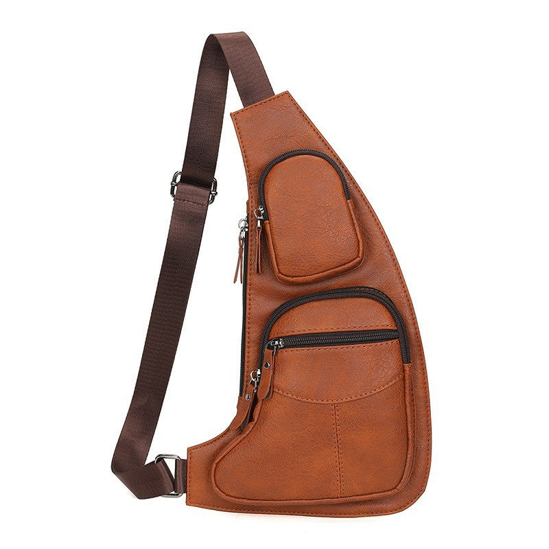 Mens Outdoor Chest Crossbody Anti-theft Shoulder Bag