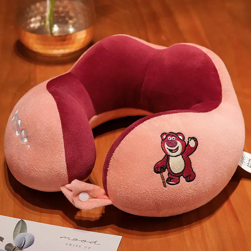 Plush Cartoon Cute Double Hump U-Shaped Neck Pillow