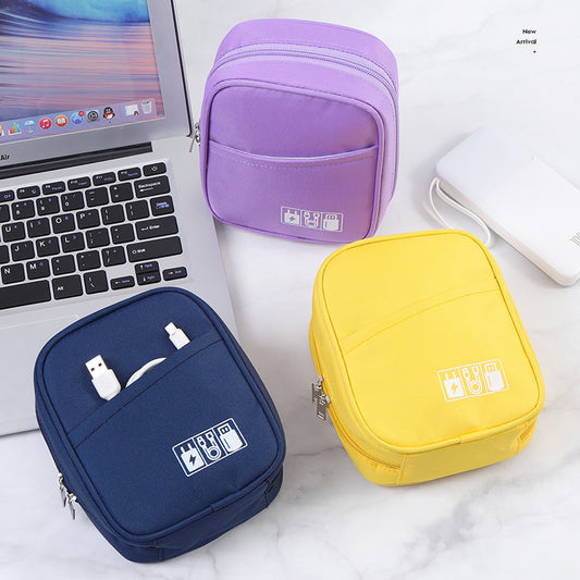 Large capacity  shockproof power charger, data cable storage bag