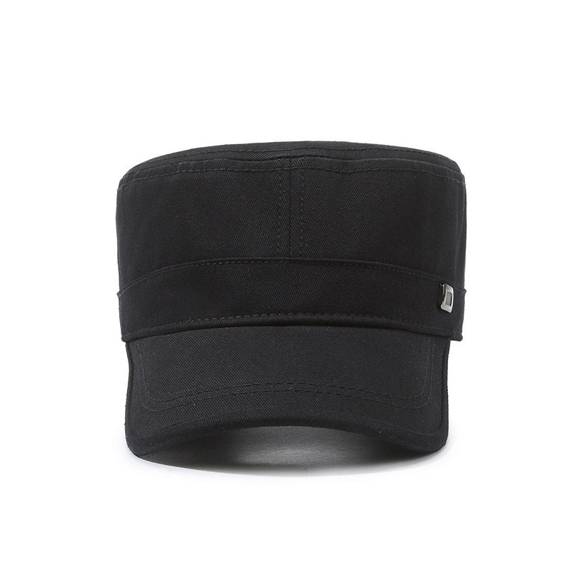 Outdoor casual camo printed flat cadet cap