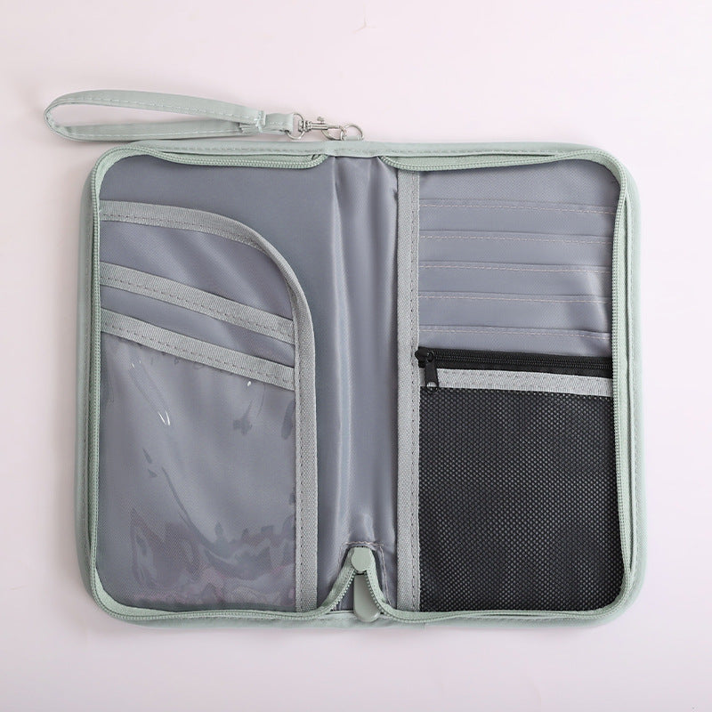 Travel Portable Anti-Theft Passport Bag with Coin & Document Holder