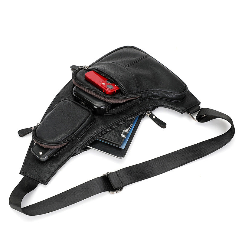 Mens Outdoor Chest Crossbody Anti-theft Shoulder Bag
