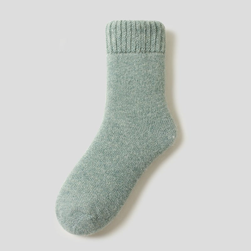 মহিলাদের অতি পুরু খরগোশের উলের এবং টেরি উষ্ণ মোজা