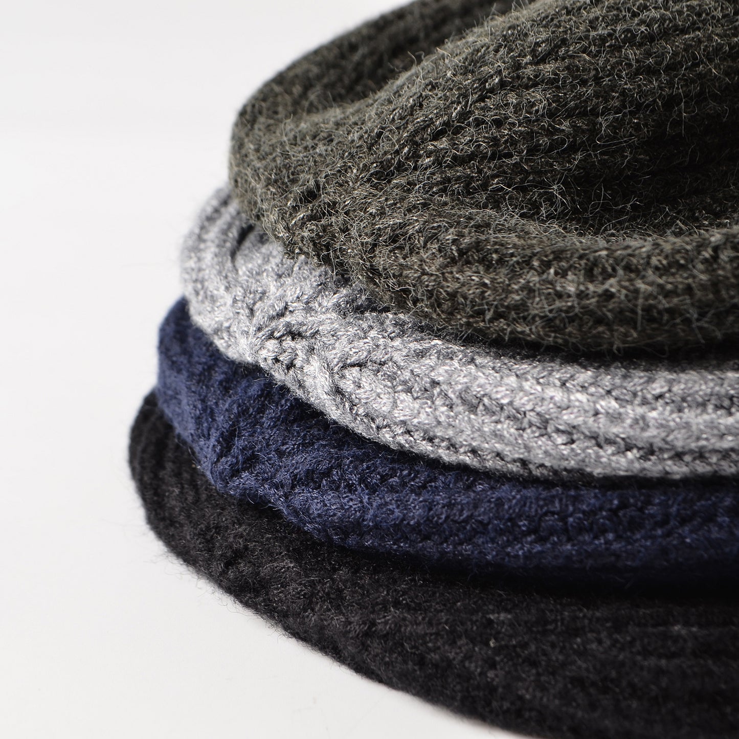 Winter solid color knit hat men's warm beanie hat