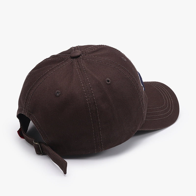Three-dimensional embroidery curved brim baseball outdoor sun protection cap