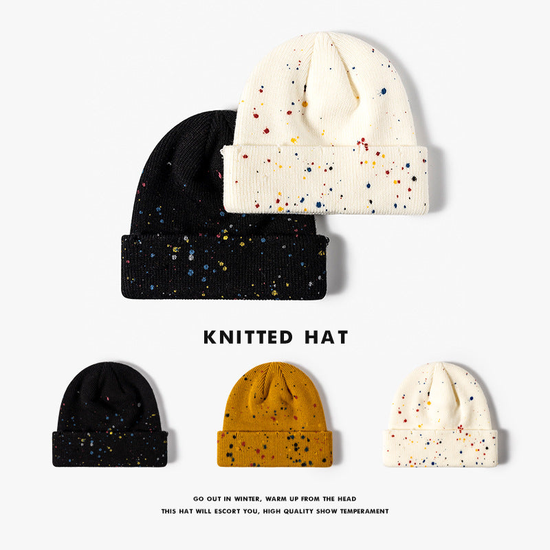 Knitted Korean version thickened warm ear protection wool hat