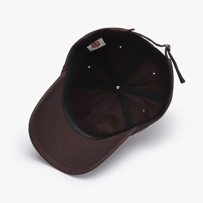 Three-dimensional embroidery curved brim baseball outdoor sun protection cap