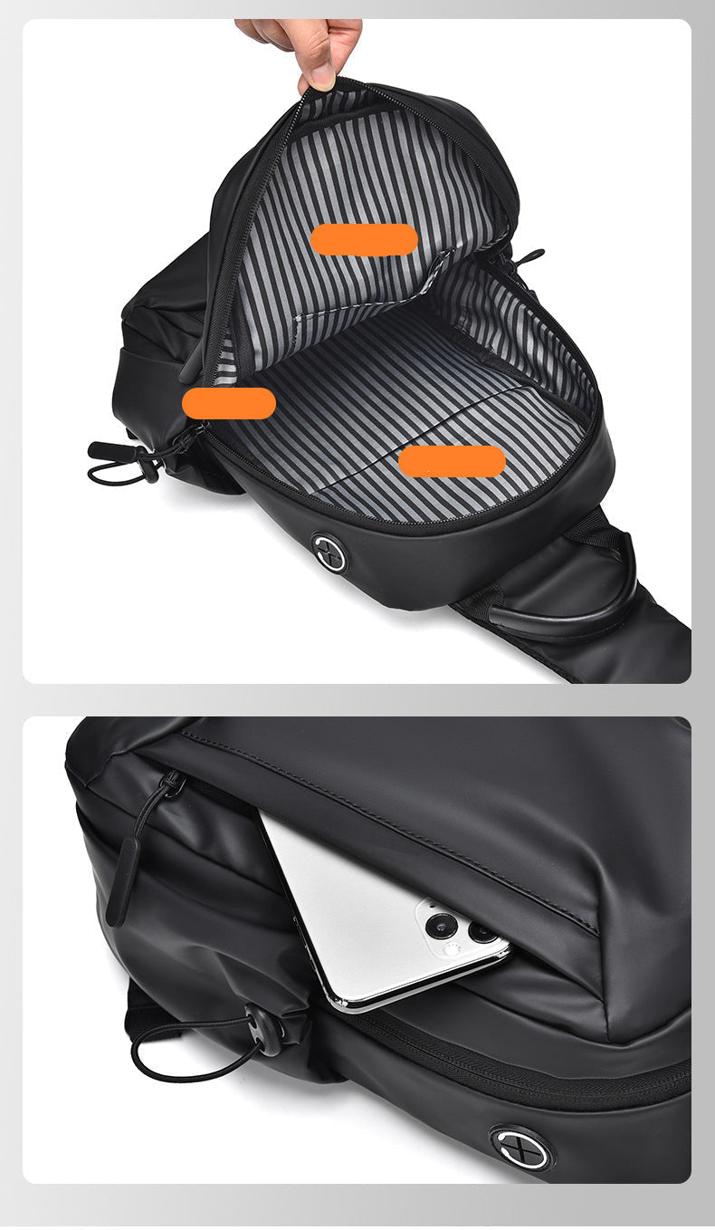 Waterproof Travel Chest Bag Mens Crossbody Shoulder Sling Pack