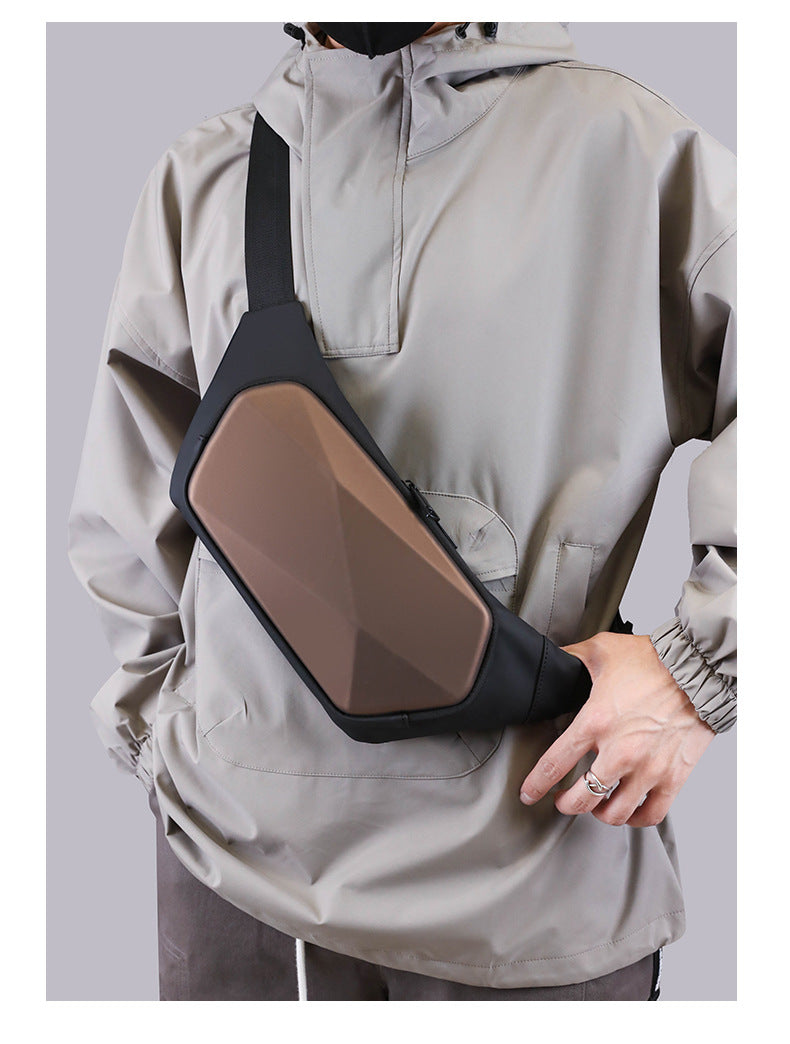Mens Motorcycle EV Shell Waist Crossbody Shoulder Bag