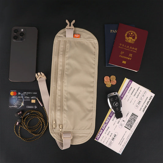 পাসপোর্ট এবং ভ্রমণ নথির জন্য চুরি-বিরোধী কোমর ব্যাগ