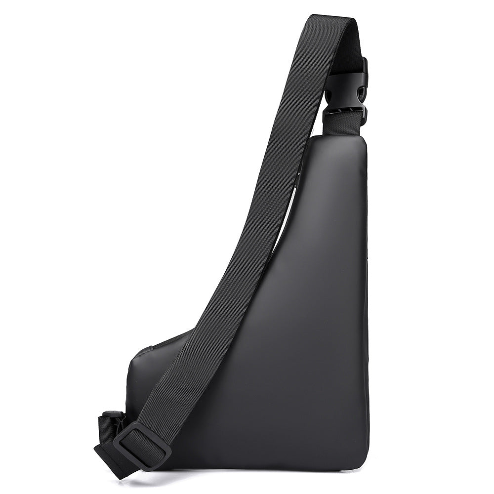 Mens Triangle Crossbody Bag Lightweight Waterproof Chest Shoulder Bag
