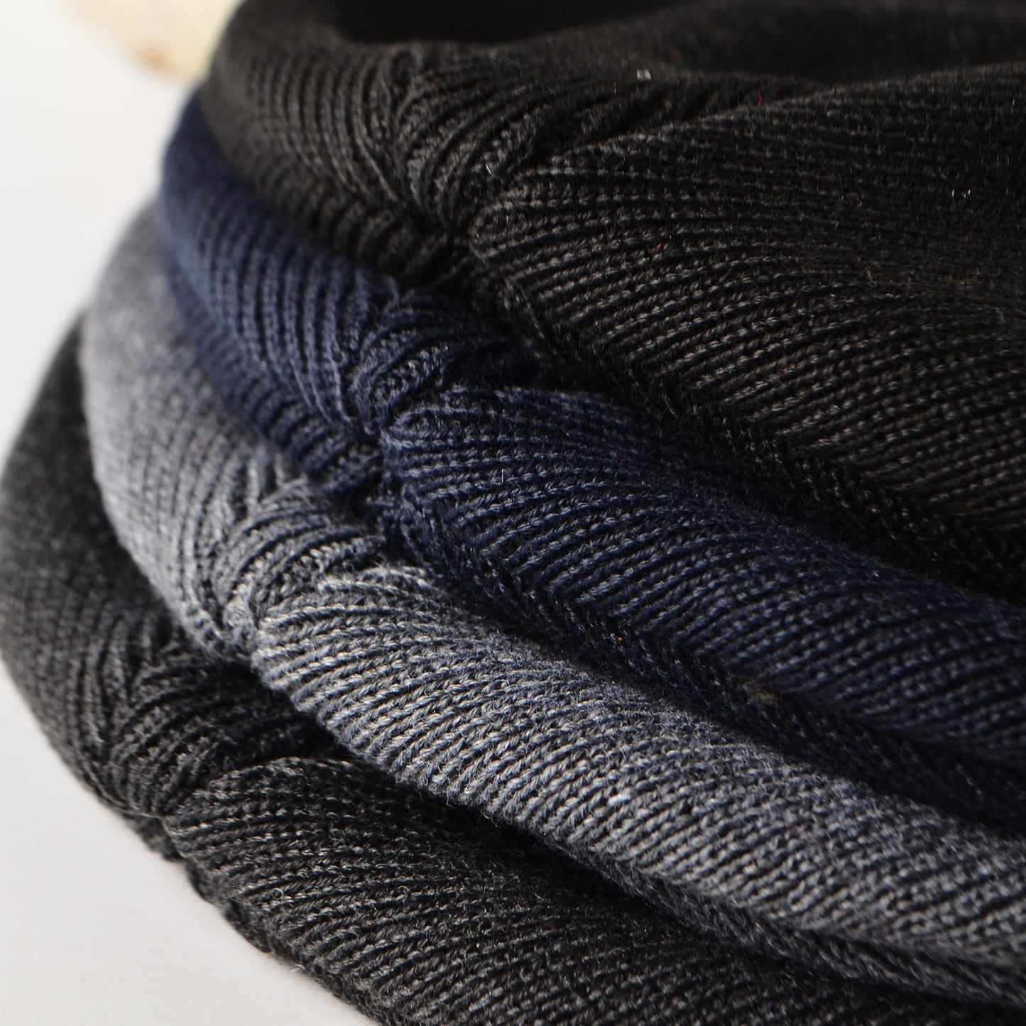 Men's Fleece Knit with Straight Rim Beanie Hat
