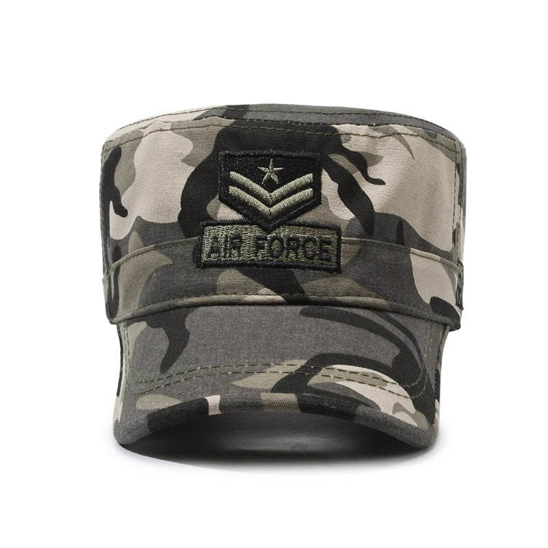 New outdoor embroidered flat cadet cap