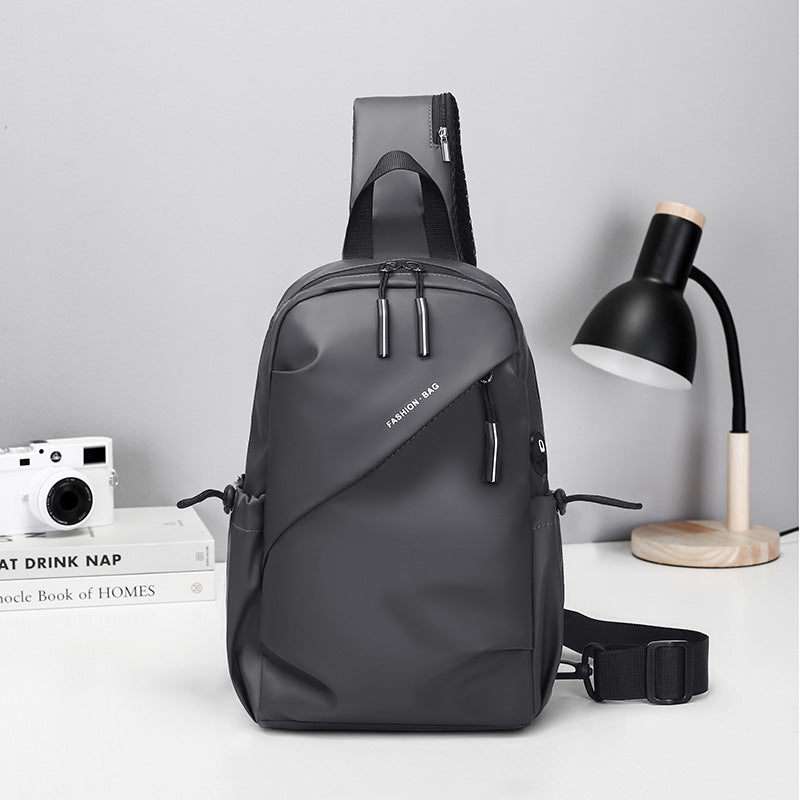 Mens Oxford Crossbody Backpack Casual Chest Shoulder Bag