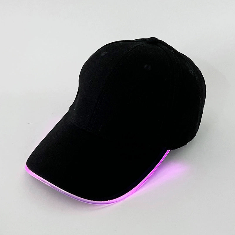LED light fiber optic luminous cap baseball cap