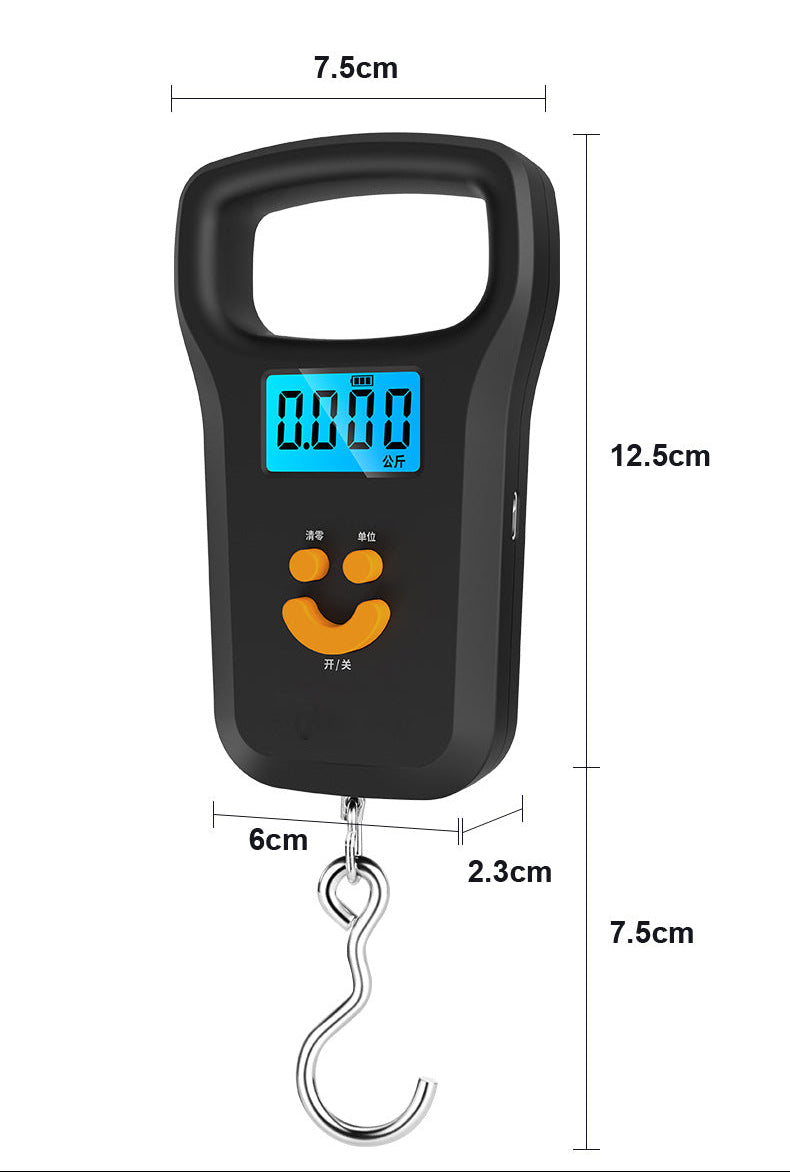 পোর্টেবল মিনি ইলেকট্রনিক ডিজিটাল এলসিডি ৫০ কেজি ওজনের স্কেল