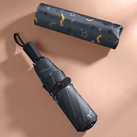 স্টারি স্কাই থ্রি-ফোল্ড আট-বোন আল্ট্রালাইট পেন্সিল ছাতা সমস্ত মরসুমের জন্য