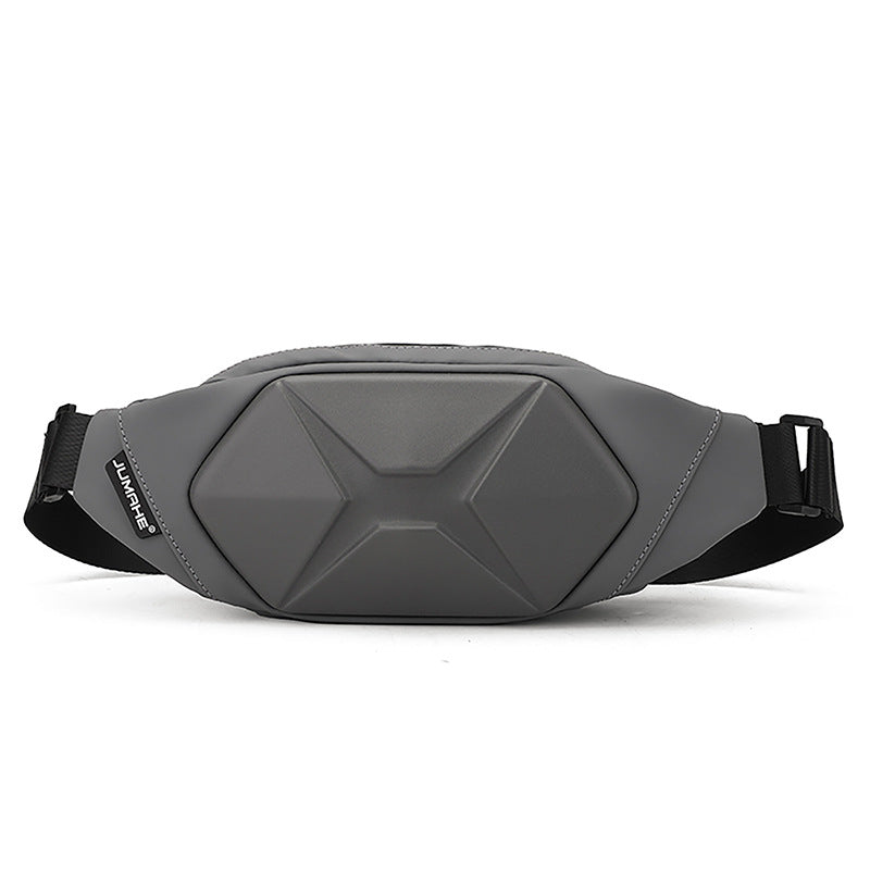 Men’s Hard Shell Crossbody Chest Bag Waterproof Anti-Theft Outdoor Waist Pack
