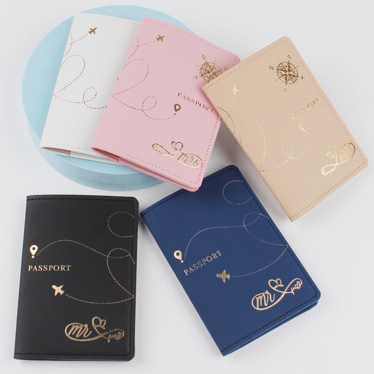 PU leather Travel Passport Cover & Card ID Holder