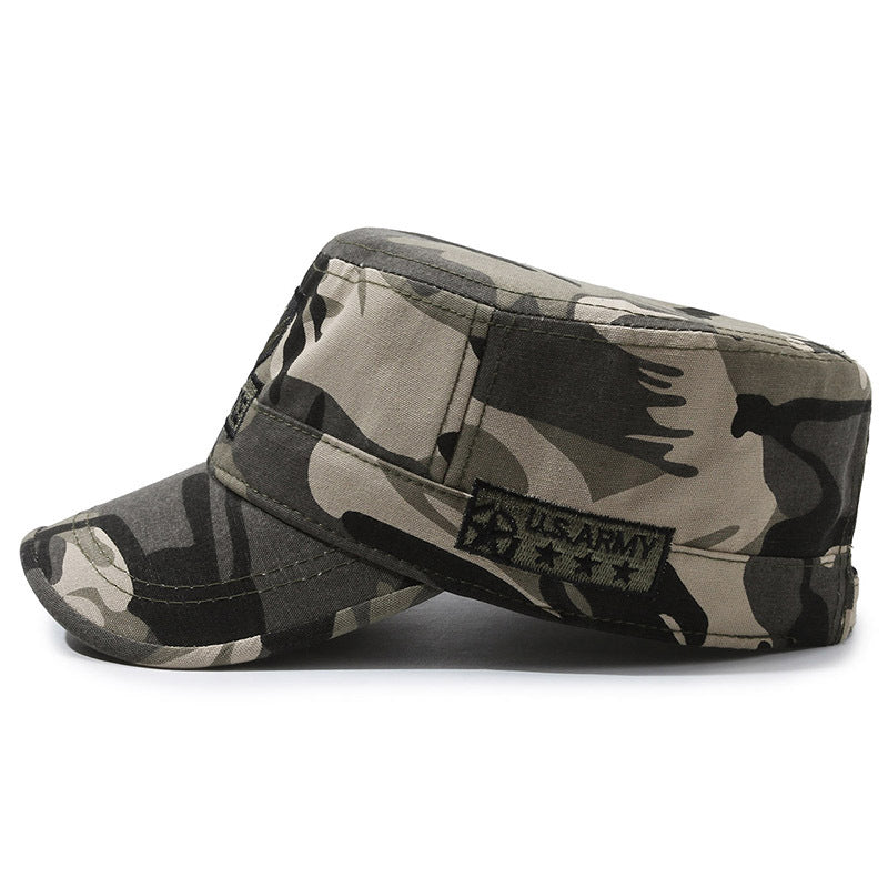 New outdoor embroidered flat cadet cap