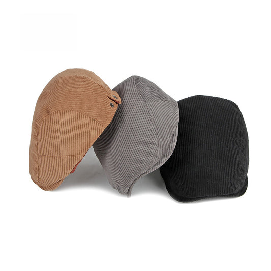 সলিড কালার অল সিজন কর্ডুরয় ব্রিটিশ রেট্রো ফরোয়ার্ড বেরেট