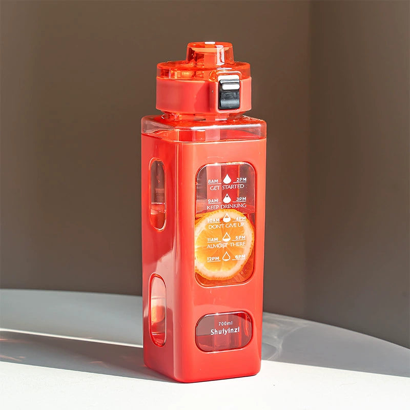 High-temperature-resistant portable plastic straw cup