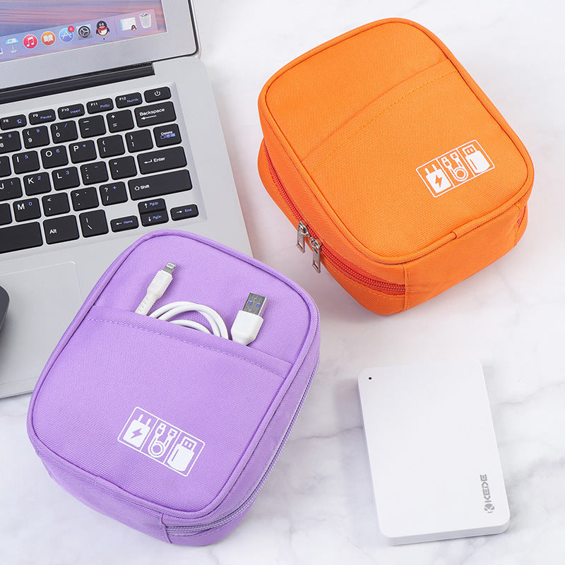 Large capacity shockproof power charger, data cable storage bag