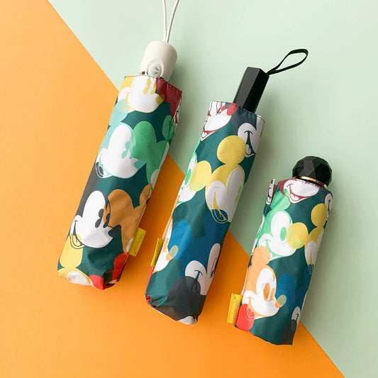 ভাঁজযোগ্য কার্টুন প্রিন্টেড অটোমেটিক অল-সিজন ছাতা