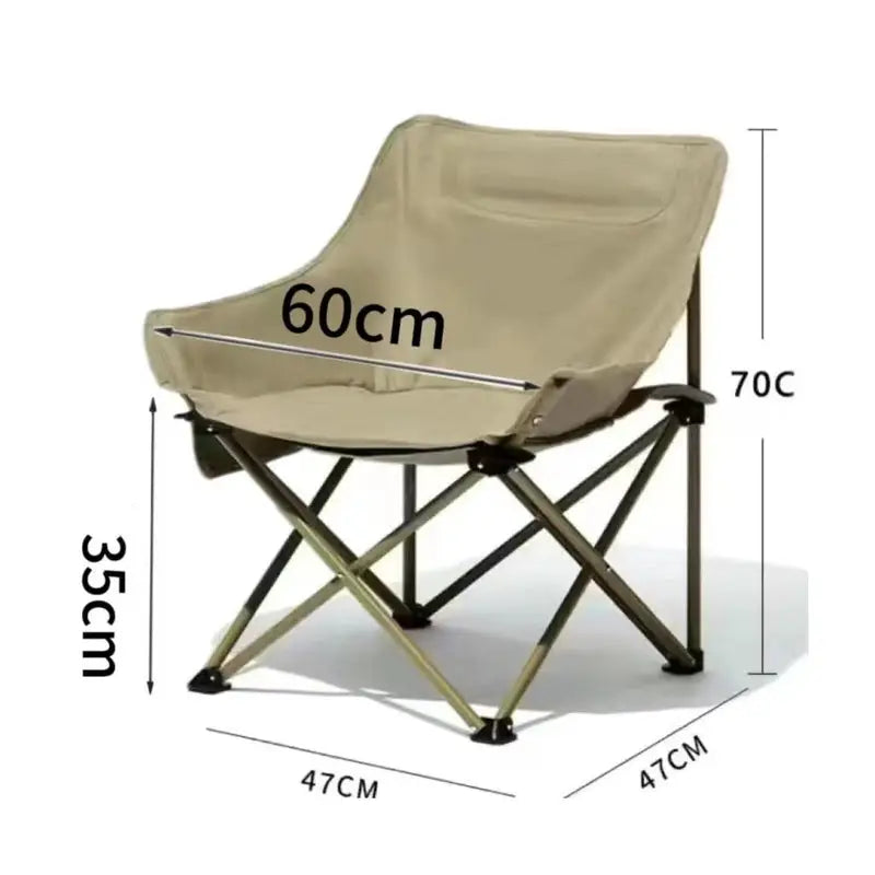Ultra-light Portable Folding Moon Chair for Camping and Fishing