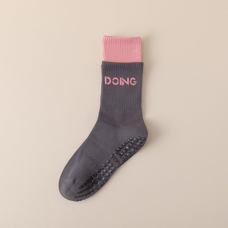 Double Thread Silicone Non-slip Yoga Socks For Women
