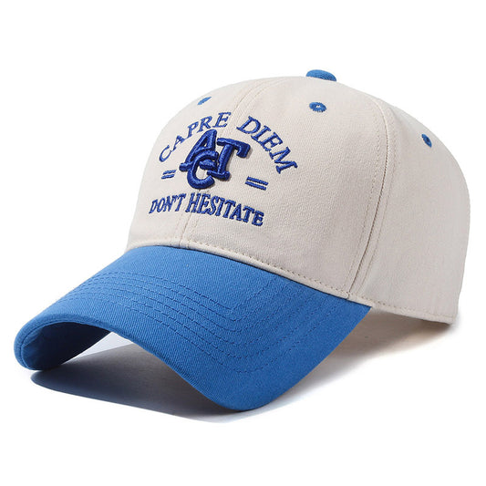 ডুয়াল কালার টোন ক্যাজুয়াল বহুমুখী ছোট, বাঁকা ব্রিম ক্যাপ।