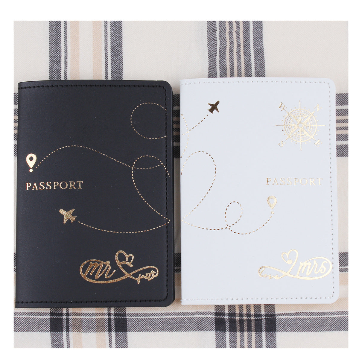 PU leather Travel Passport Cover & Card ID Holder