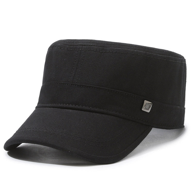 Outdoor casual camo printed flat cadet cap