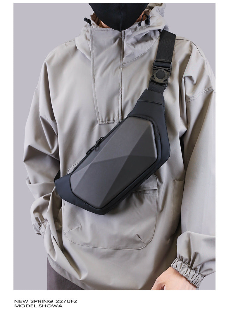 Mens Motorcycle EV Shell Waist Crossbody Shoulder Bag