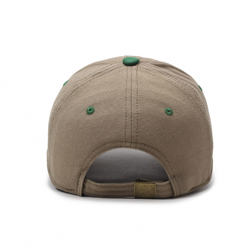 Letter embroidery large brim outdoor baseball cap