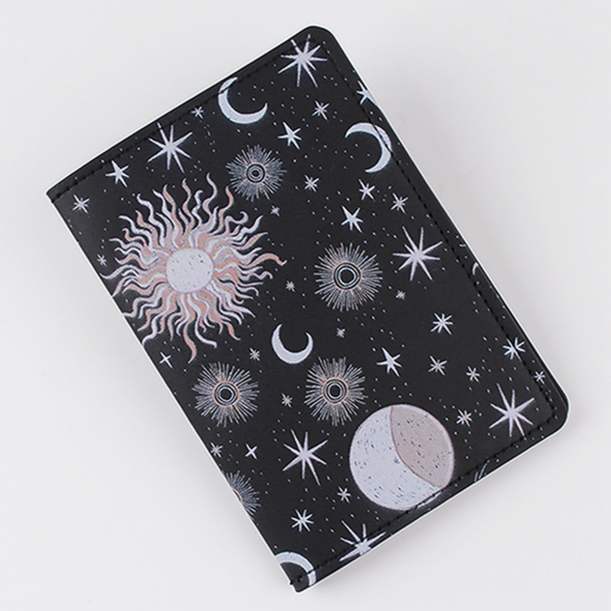 PU leather print Travel Passport Cover Card ID Holder