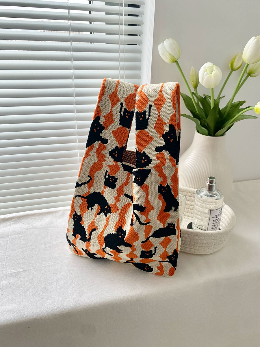 মহিলাদের জন্য বোনা বড় ক্ষমতার টোট ব্যাগ