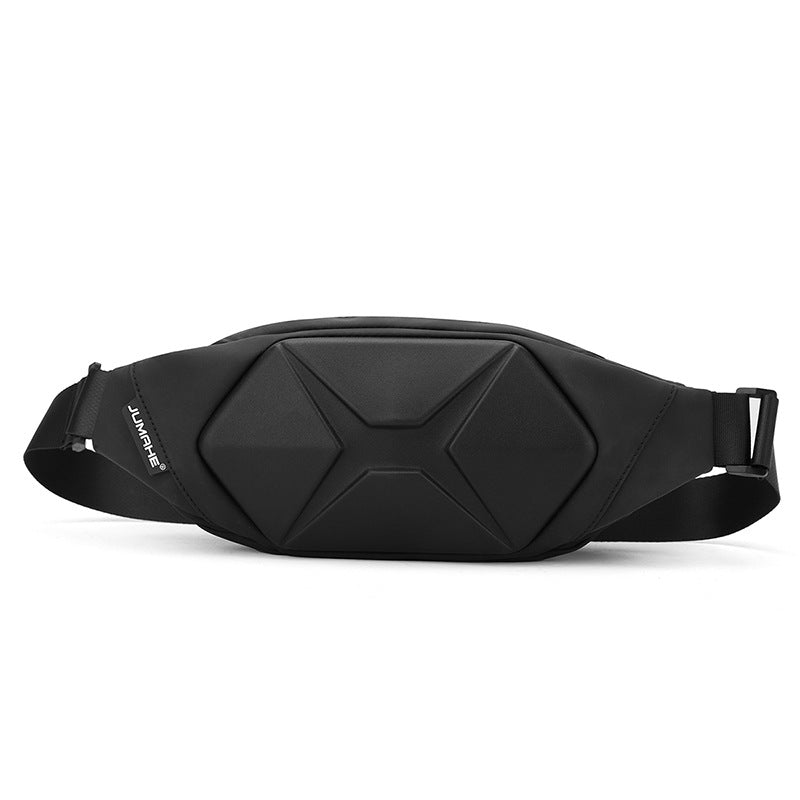 Men’s Hard Shell Crossbody Chest Bag Waterproof Anti-Theft Outdoor Waist Pack