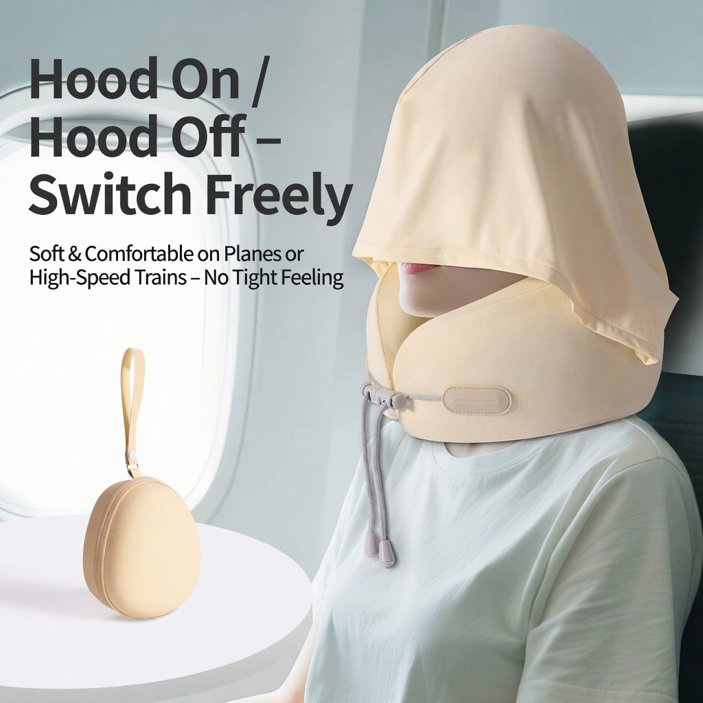 Memory Foam U-Shaped Travel Neck Pillow Ergonomic Comfort Design