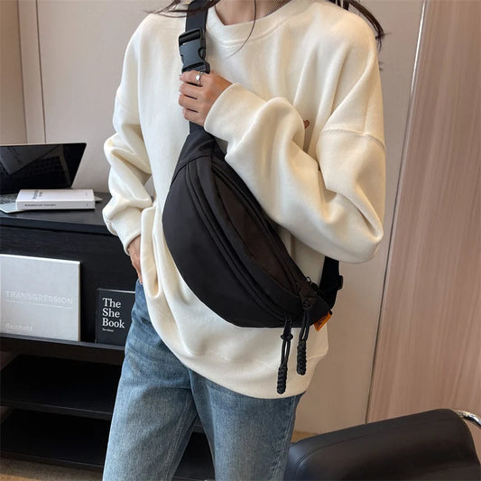 Nylon Polyester Pillow Style Unisex Colorful Waist Bag, Chest Bag , Cross Bag