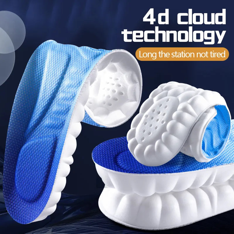 Comfortable Soft Breathable Shock Absorption Insoles