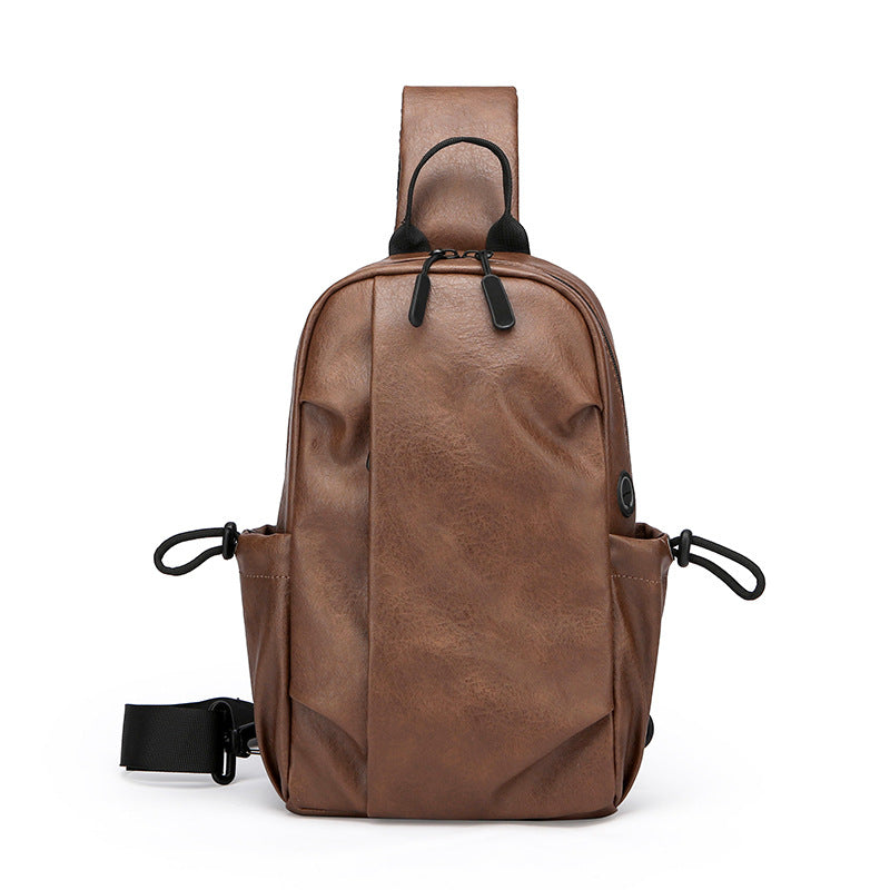 Trendy Waterproof Men’s Chest Crossbody Bag Travel Shoulder Pack