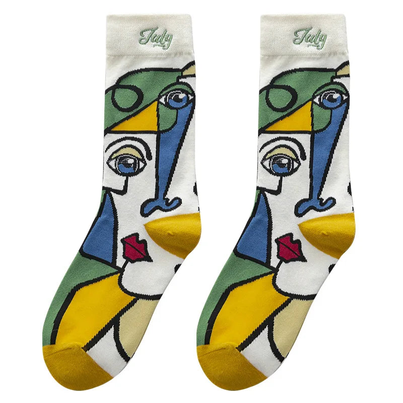 Picasso Painting Unisex Socks
