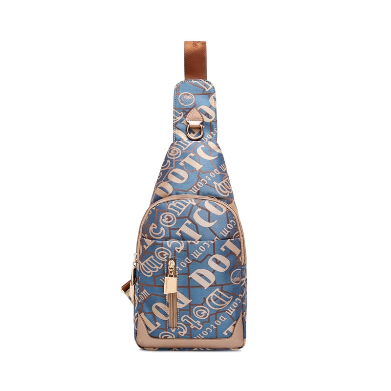 Multicolor Crossbody Bag with adjustable strap for travel and hiking